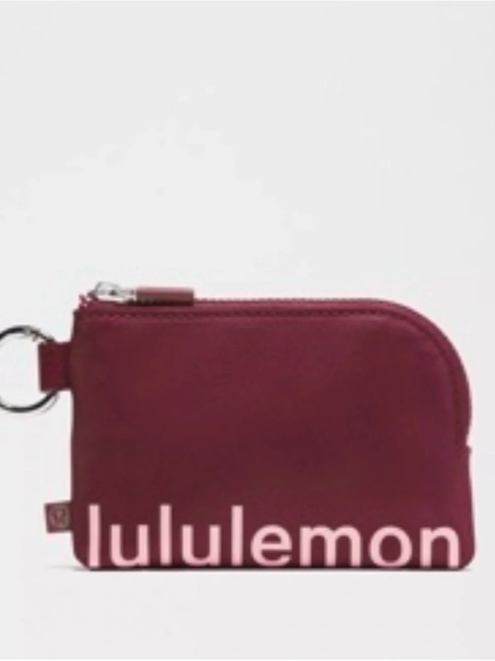 LULULEMON Clippable Card Holder - Deep Luxe/ Pink Tide.